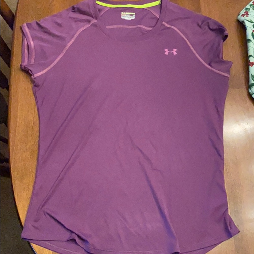 Purple under armour shirt